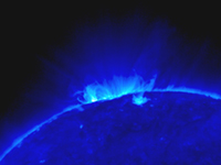 A close up of loops in a magnetic active region. These loops, observed by STEREO's SECCHI/EUVI telescope, are at a million degrees C. This powerful active region, AR903, observed here on Dec. 4, produced a series of intense flares over the next few days.