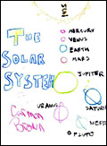solar system drawing