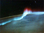 Aurora seen from space.