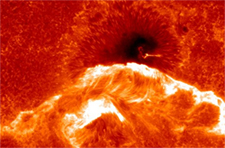 Sunspot 930 unleashing a powerful X-class solar flare