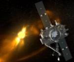 Animation of STEREO spacecraft and coronal mass ejection